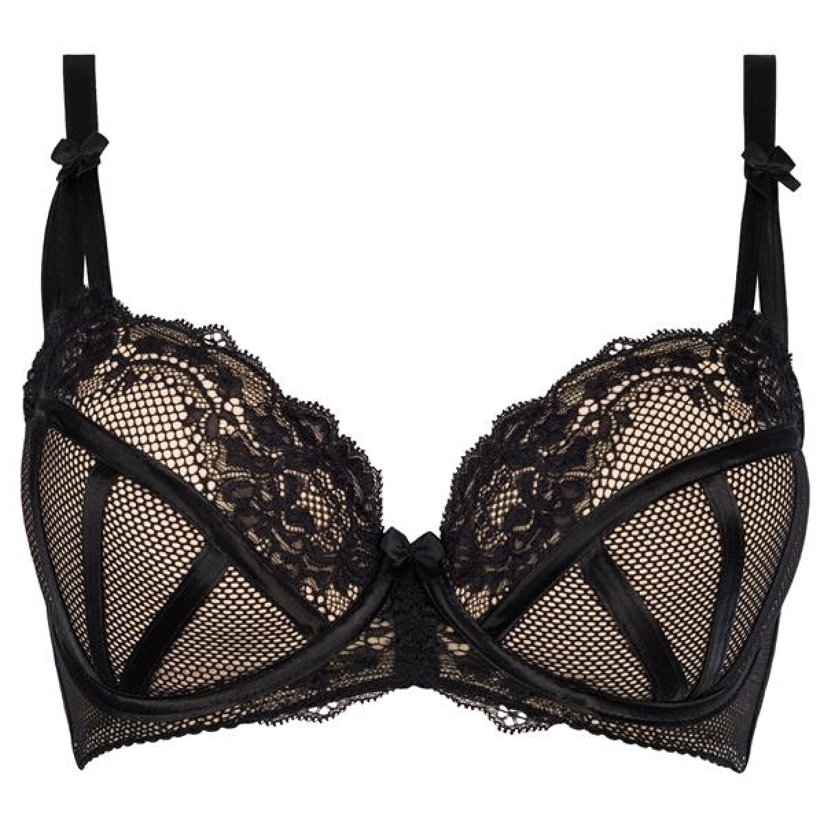 Axami Zwarte Push Up Bh Farah Ladywear Exclusieve Lingerie