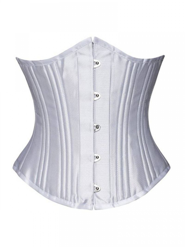 Intuïtie Schoolonderwijs Toezicht houden Wit waisttrain corset met 24 stalen baleinen | Ladywear Exclusieve Lingerie